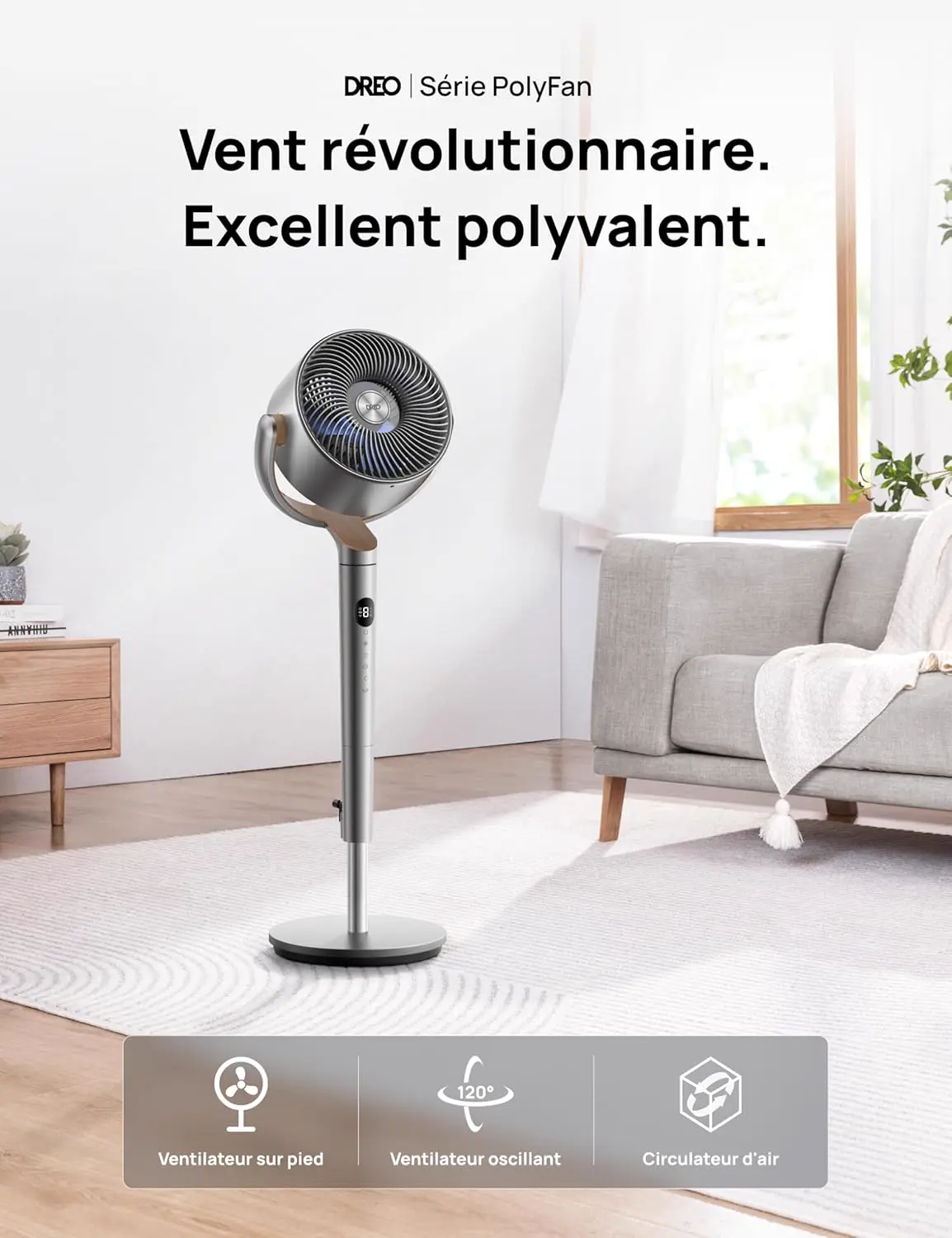 Dreo PolyFan 502 avec télécommande — image 3